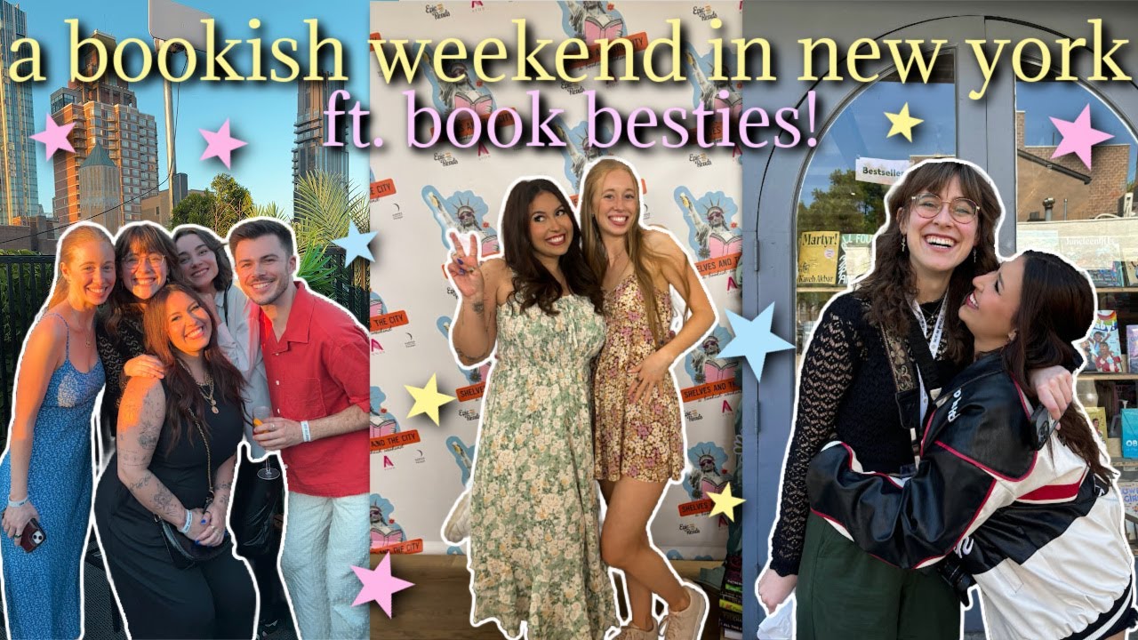 spend a weekend with me in new york! 🏙️✈️ (book shopping, haul & bookish besties)