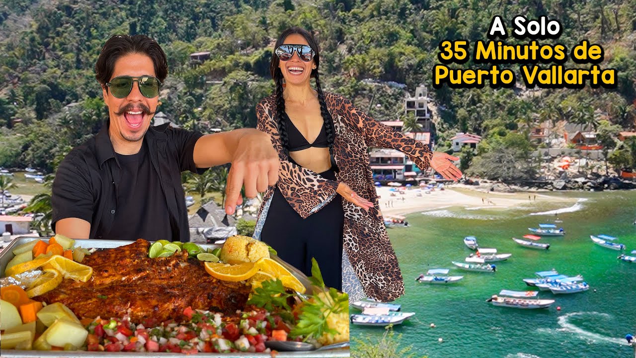 PROBAMOS el RICO PESCADO ZARANDEADO en PLAYA Boca de Tomatlan