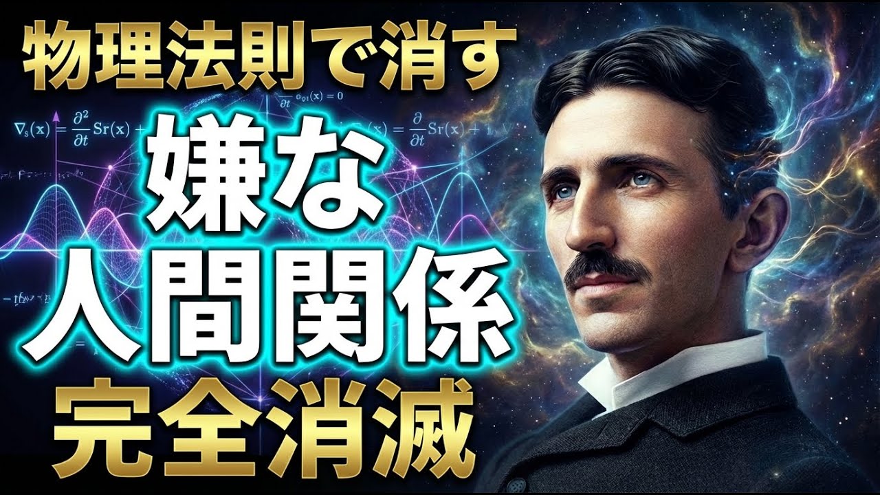 【物理法則】嫌な人間関係が消滅する。「破壊的干渉」の仕組み。周波数をずらせば、物理的に出会えなくなる【ニコラ・テスラ】｜成功哲学｜名言｜教訓｜偉人の言葉｜潜在意識
