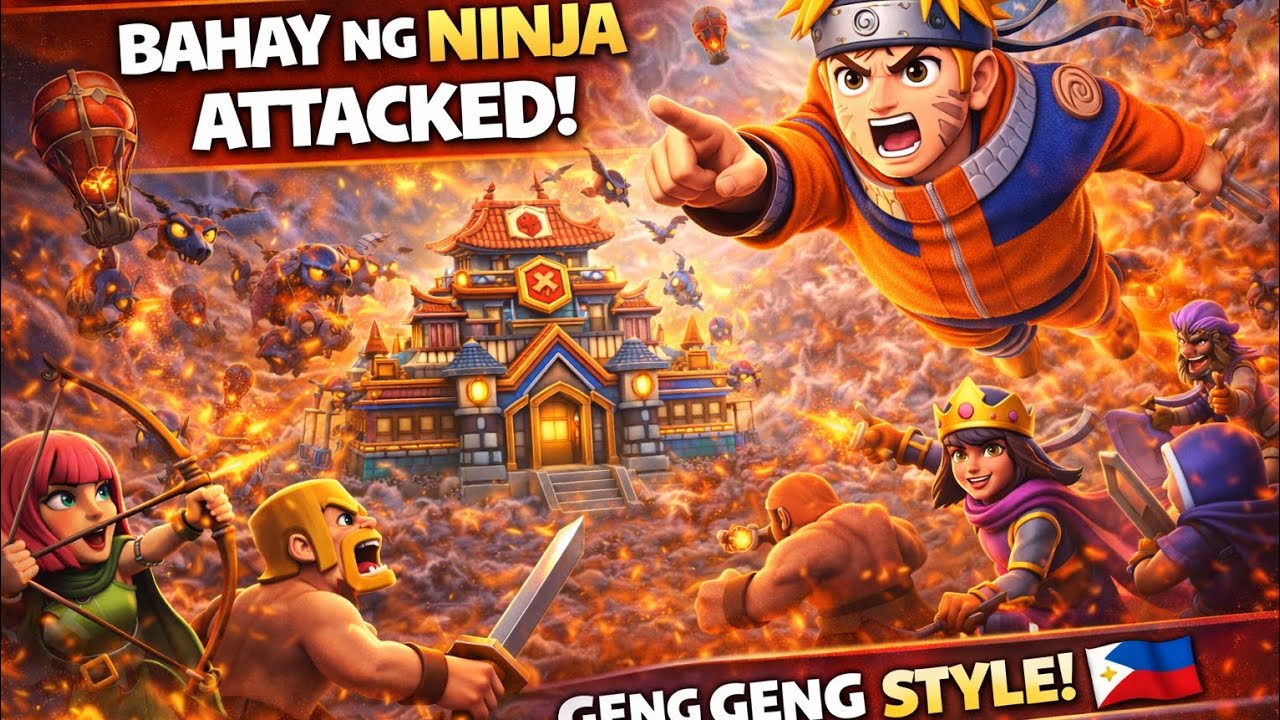 CLASH OF CLANS | SINUGOD ANG BAHAY NG NINJA MASTER! 😱🔥 TH14 WAR MASSIVE ATTACK! #clashofclans 