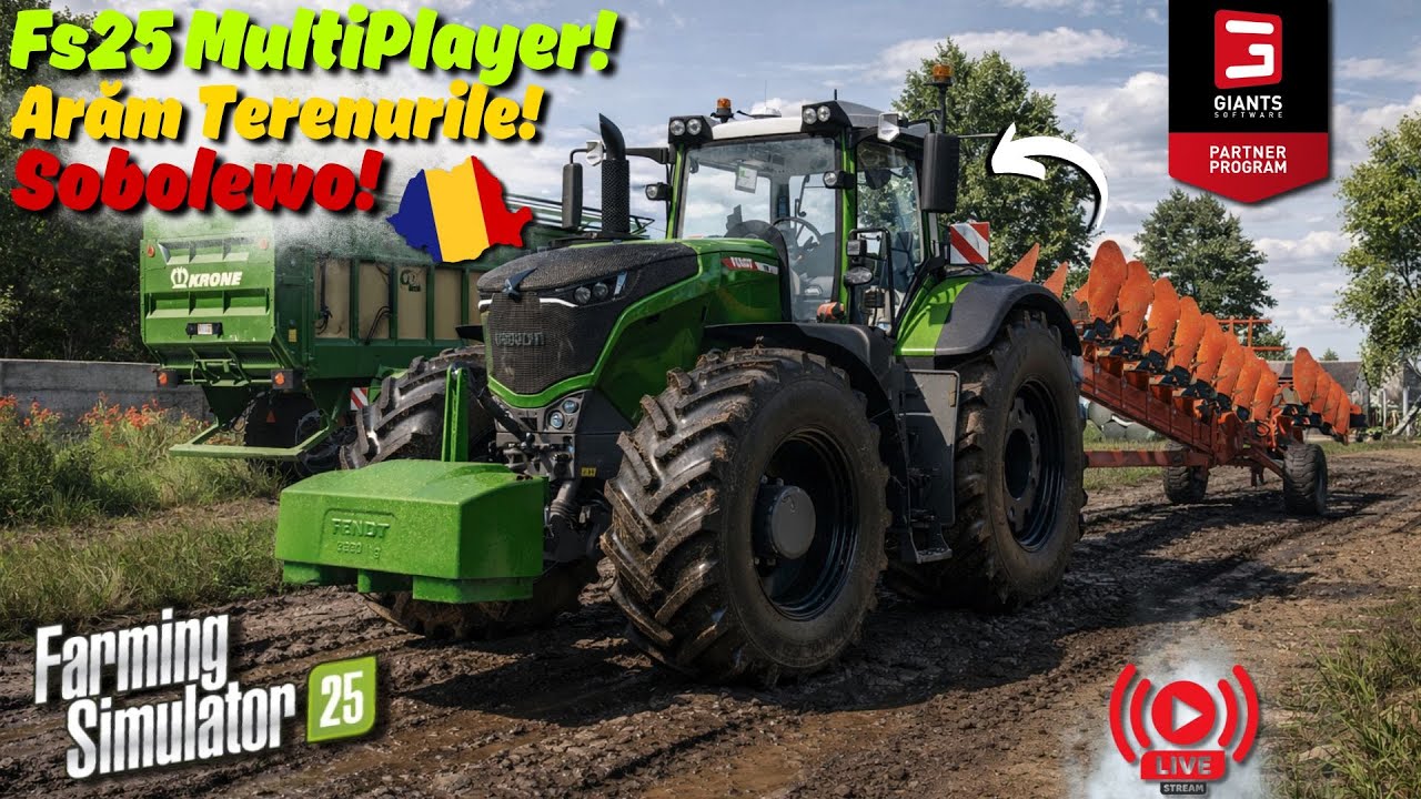 🔴Fs25 MultiPlayer! Ep.11!🌿Arăm Noile Terenuri!👌