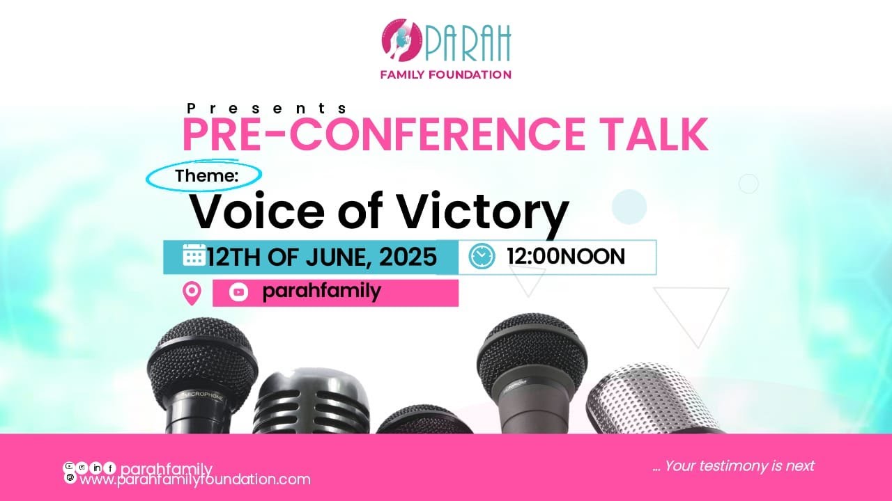 Pre Conference Talk - Voice of Victory