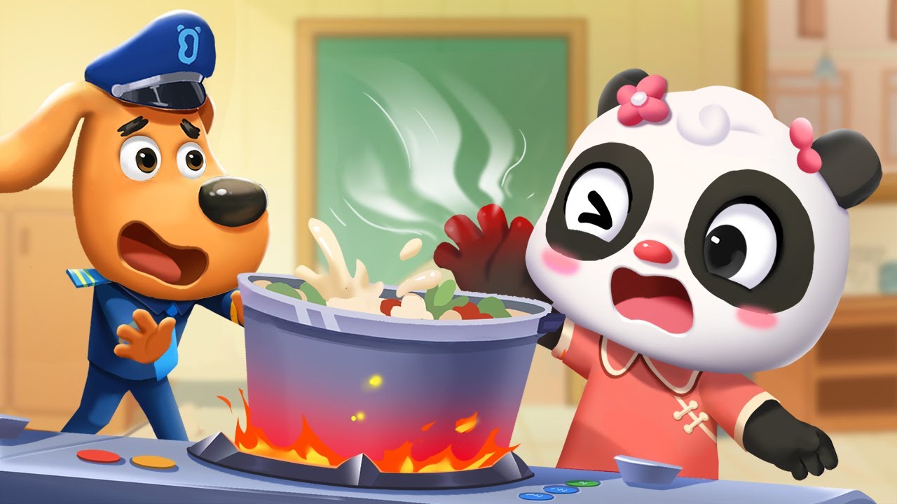 Kitchen Safety | Home Safety Cartoon | Police Cartoon | Sheriff Labrador | Kids Cartoon | BabyBus