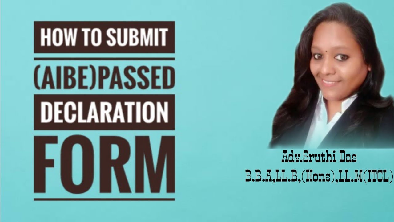 How to Submit AIBE Passed Declaration Form in Bar Council of Kerala