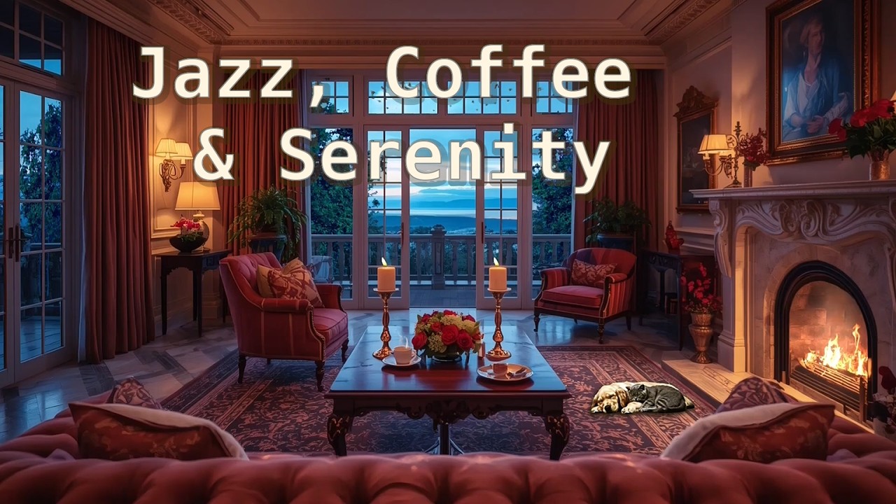 Vintage Portrait Lounge: Jazz Harmonies & Sleeping Pets, Lush Countryside Porch