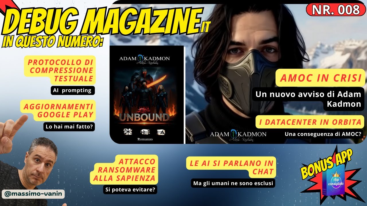 AMOC, Musk, Sapienza e Prompting | #debugmagazineit 008 🐞 @ADAMKADMONOFFICIAL