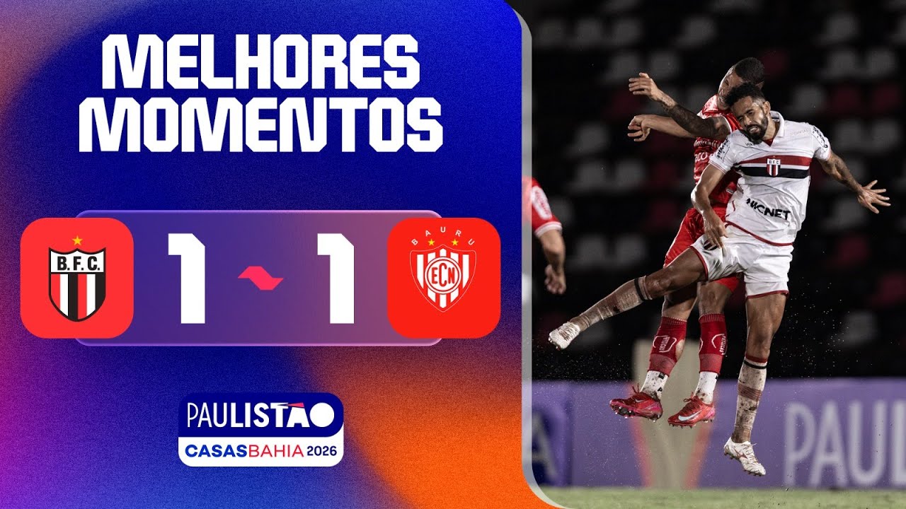 BOTAFOGO 1 X 1 NOROESTE | MELHORES MOMENTOS | 2ª RODADA | PAULISTÃO CASAS BAHIA 2026