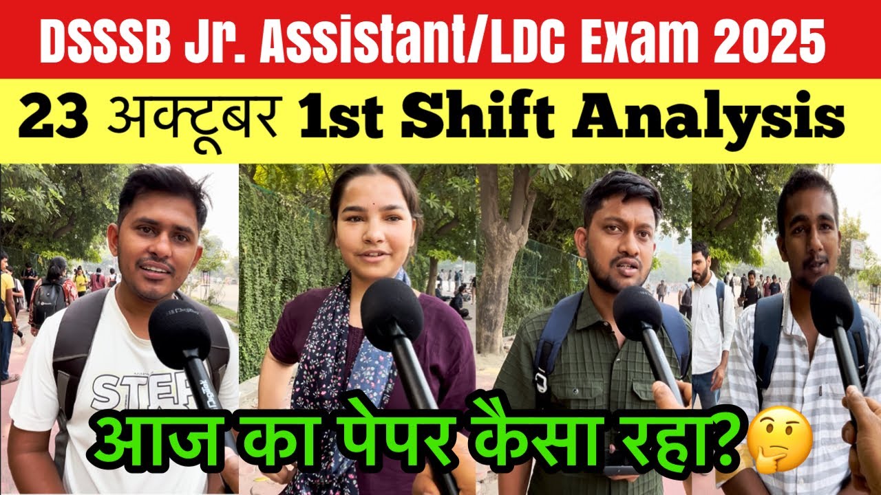 DSSSB Paper Review today | 23 October 1st Shift Review | DSSSB exam 2025 | Student Saviour