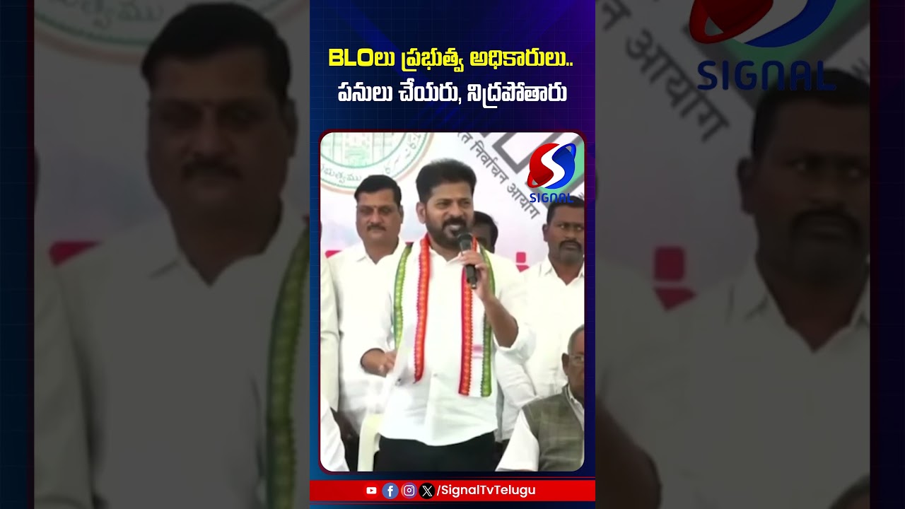 Revanth Reddy Shocking Comments On Govt Officers || BLO || #shorts #telugushorts #revanthreddy