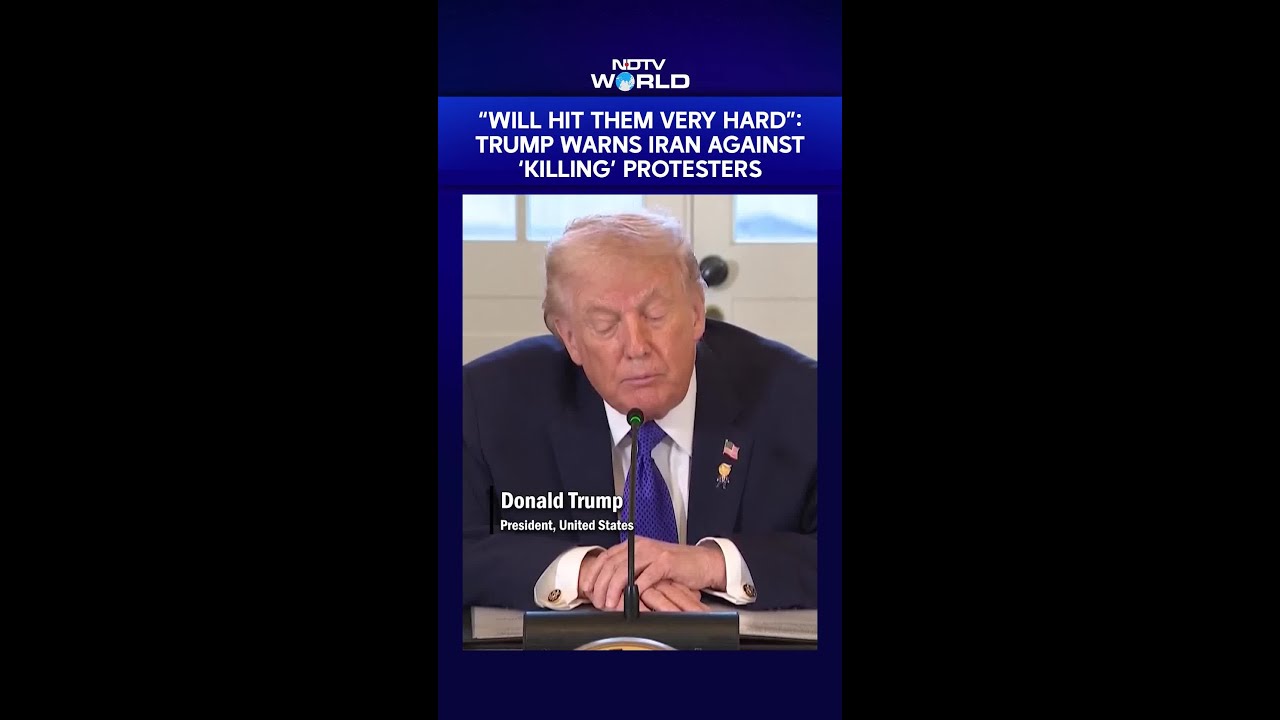 Trump Warns Iran Against Military Action On Protesters | Threatens to 'Hit Them Very Hard'