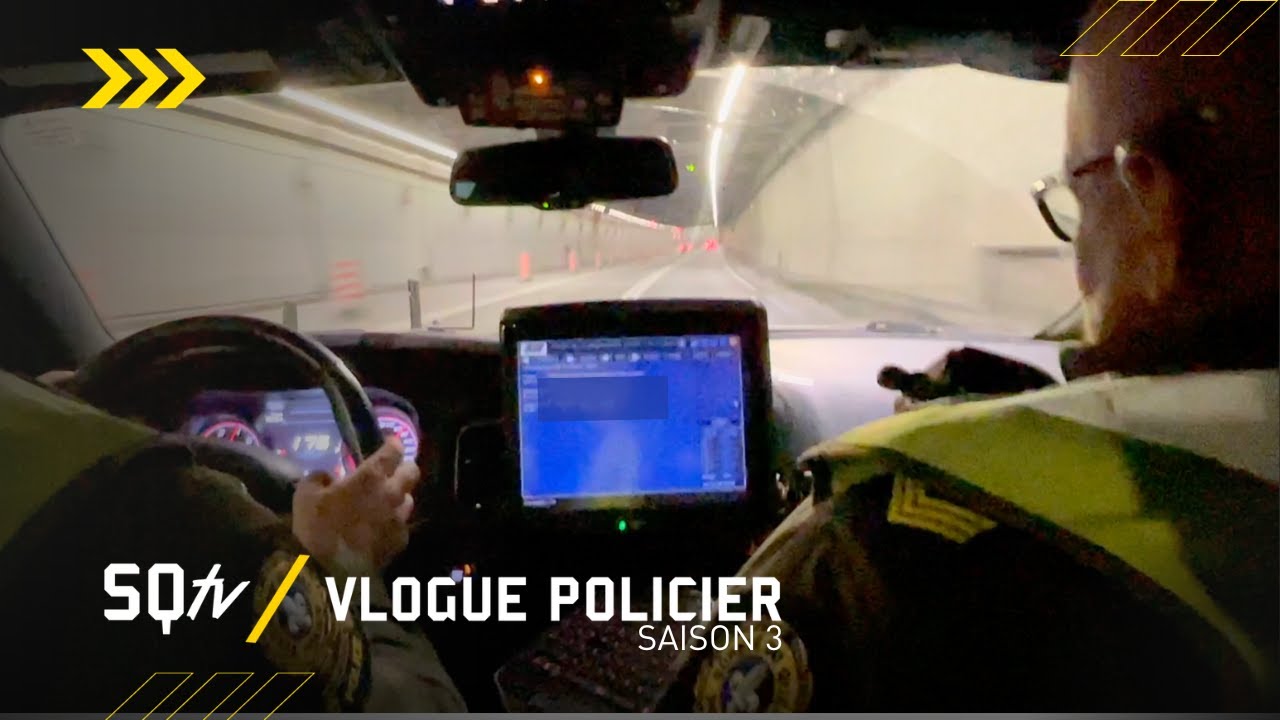 À vive allure dans le tunnel Ville-Marie | SQtv Vlogue policier S.3 Ép.12