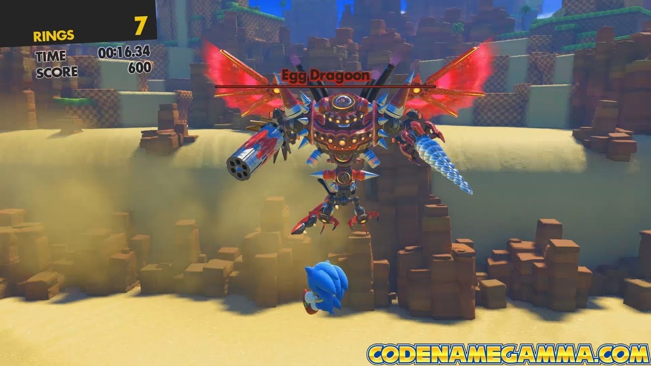 Sonic Forces PC - Egg Dragoon in 3D Mode! (3D In All Classic Sonic Stages)