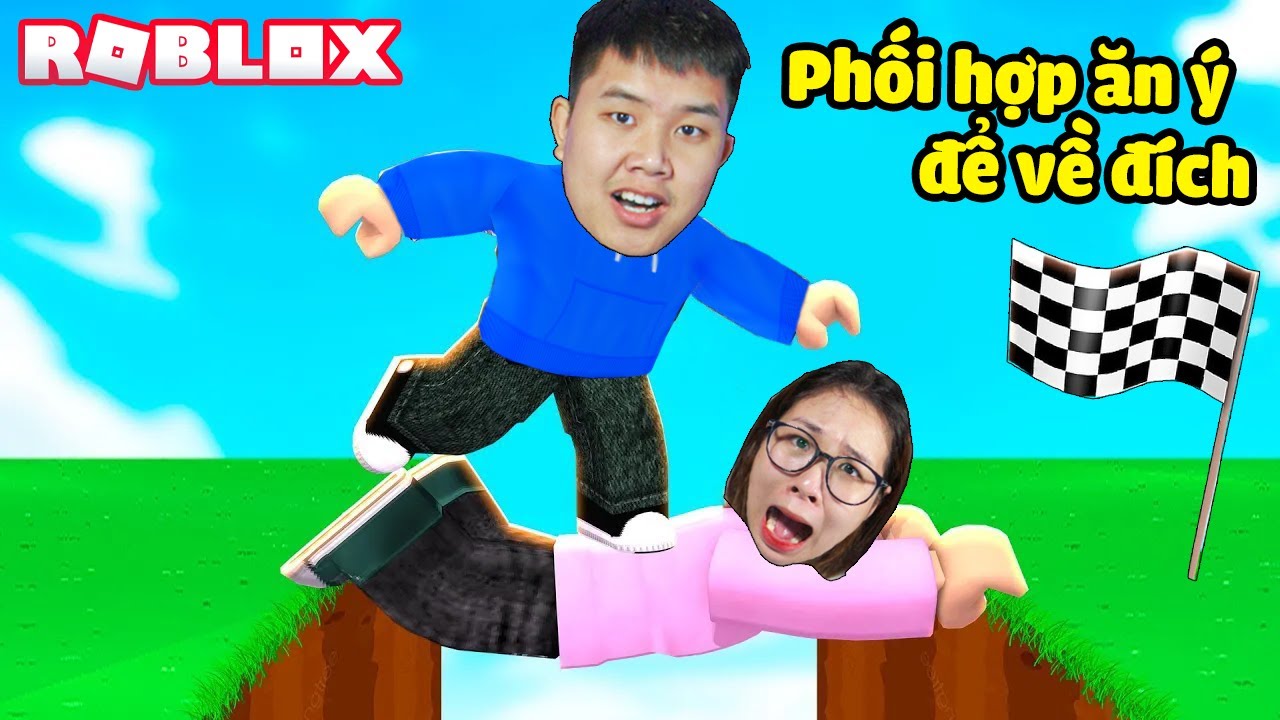 Cặp đôi phối hợp ăn ý và vượt thử thách lego về đích bqThanh Troll Ốc Phát Cáu