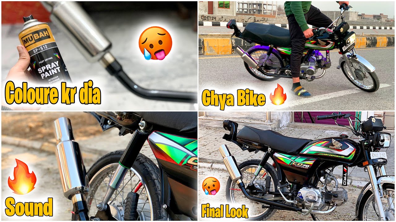 Exhaust Final Look🔥😍|Colour Kr dia❤️|Sound🔥|Vote Apni Jan Ka😍