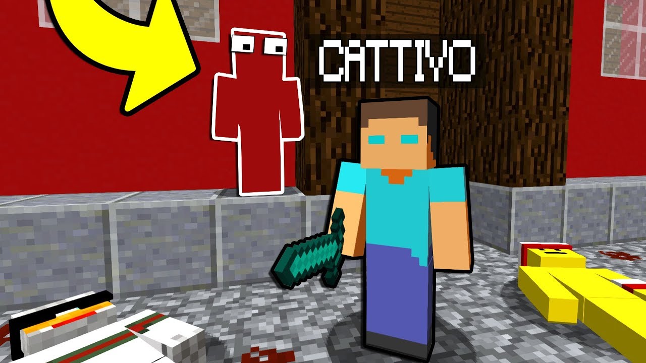 HO VISTO L'ASSASSINO CATTIVO IN FACCIA!! Minecraft Murder Mystery ITA