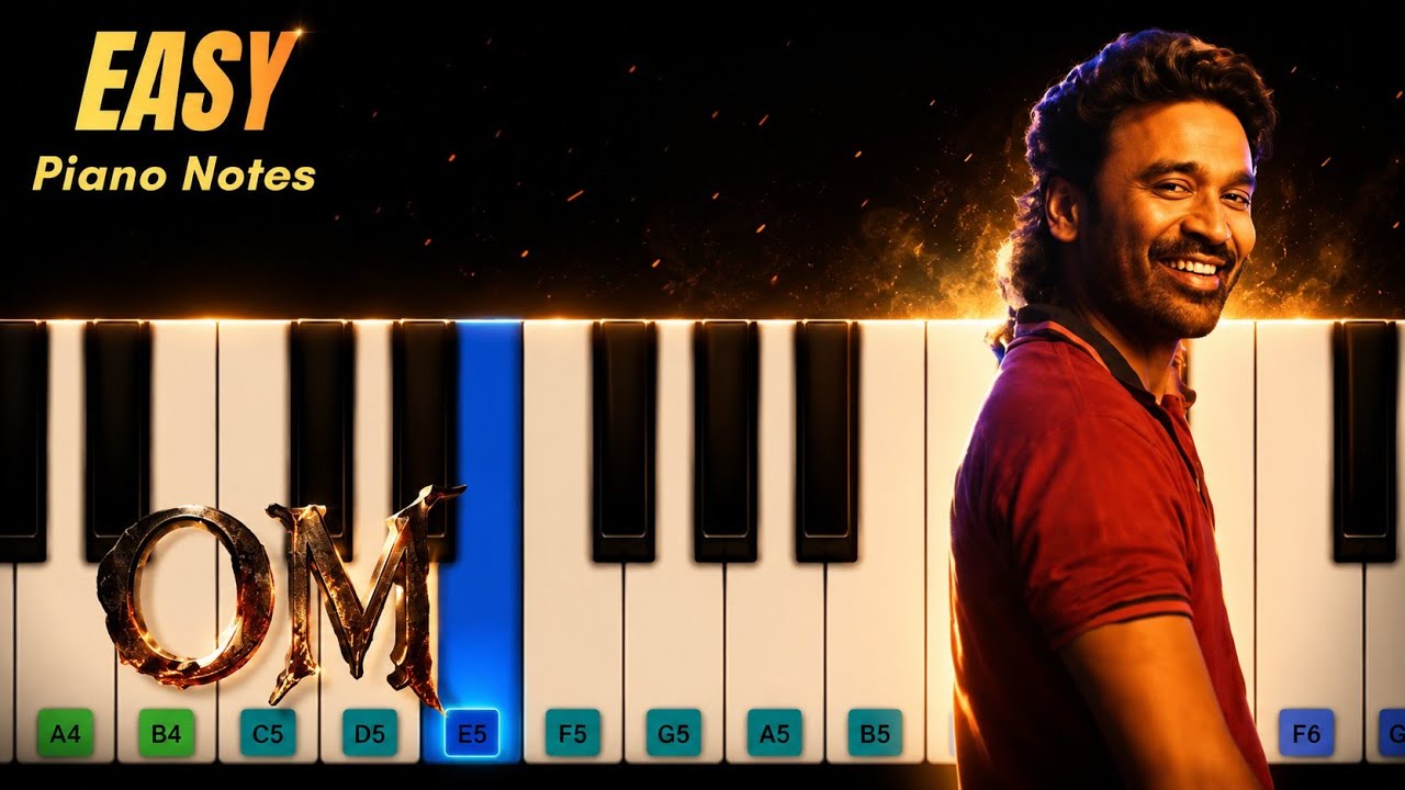 OM - Alaakaa Loova Interlude Bgm | Easy Piano Tutorial  | Sai Abhyankkar 
