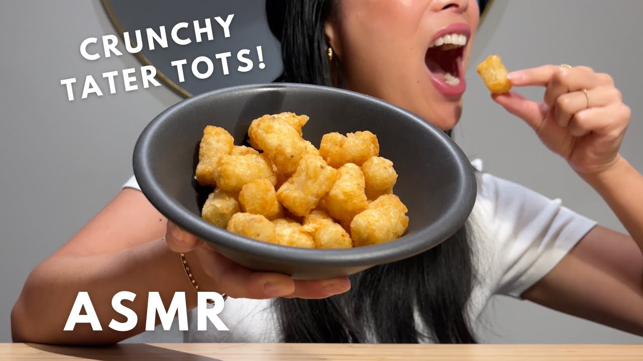ASMR Eating Tater Tots (No Talking)