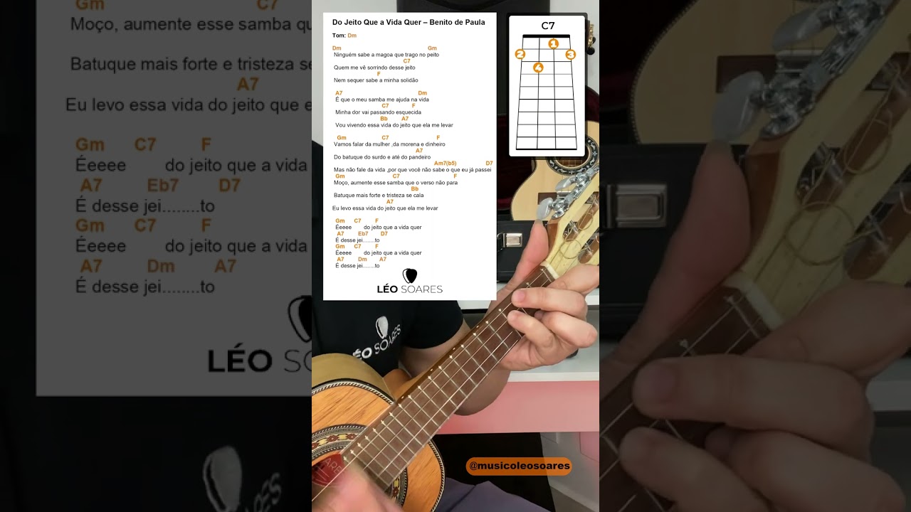APRENDA “DO JEITO QUE A VIDA QUER” NO CAVAQUINHO - AULA DE CAVACO COM LÉO SOARES