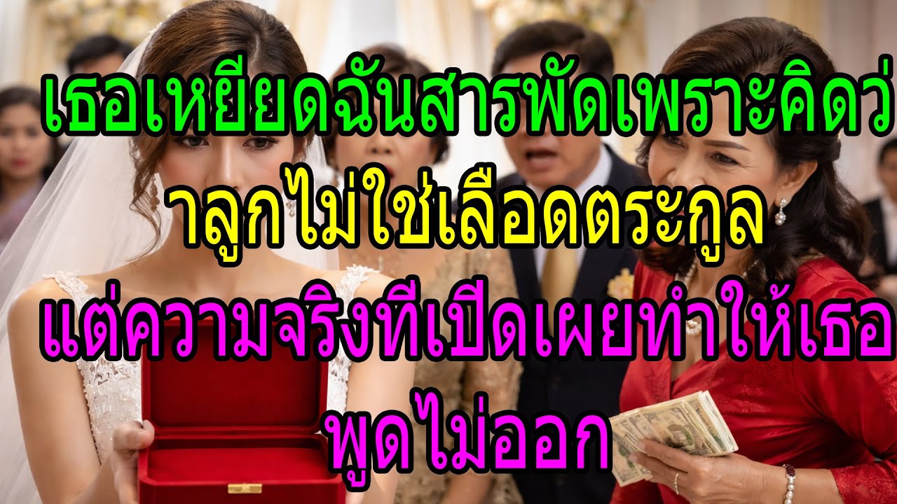 เธอเหยียดฉันสารพัดเพราะคิดว่าลูกไม่ใช่เลือดตระกูล แต่ความจริงที่เปิดเผยทำให้เธอพูดไม่ออก