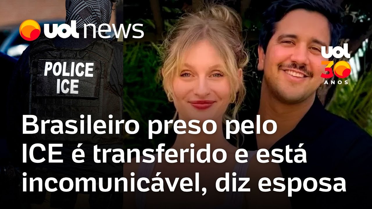 Brasileiro preso por agentes de imigração dos EUA foi transferido e está incomunicável, diz esposa