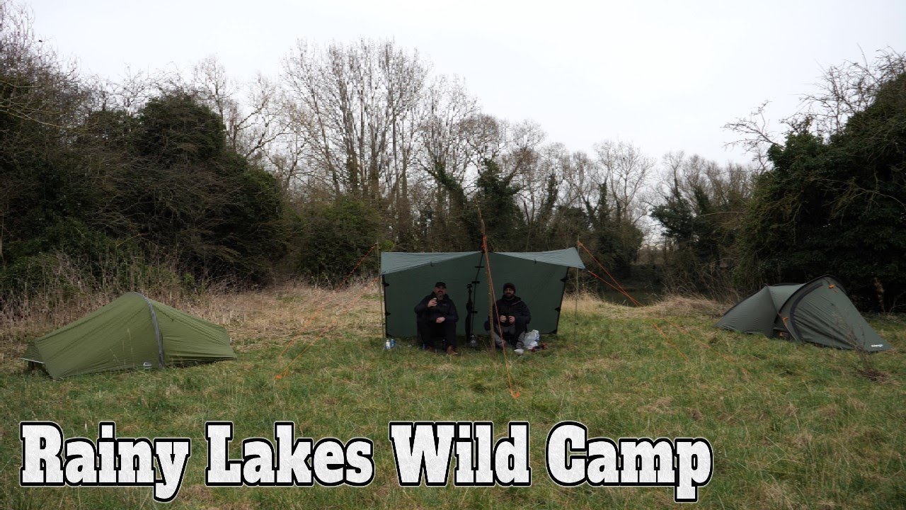 Two tents and a Tarp - Bedfordshire Lakes Wild Camping