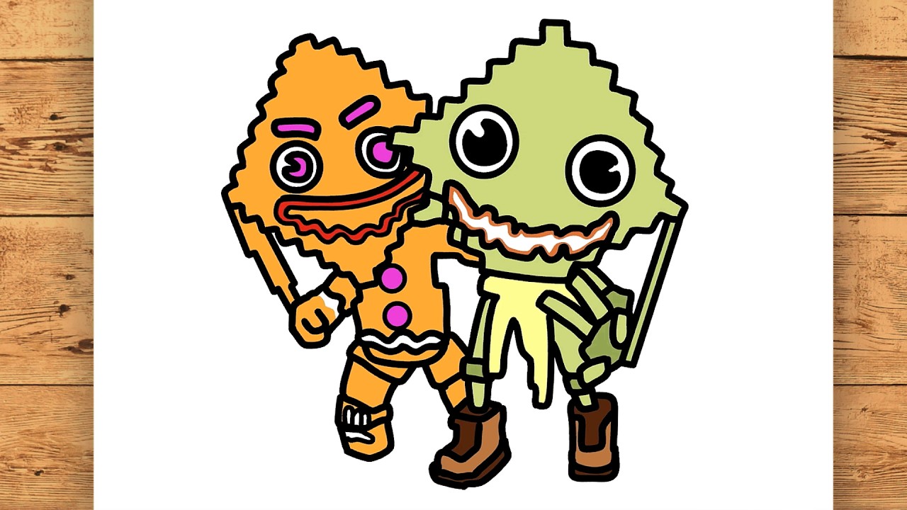 Como dibujar a los Ketupat Bros Steal a Brainrot paso a paso