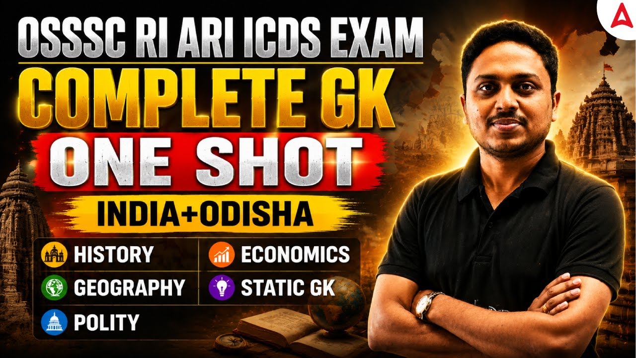 OSSSC RI ARI AMIN Exam 2026 | Complete GK One Shot | India + Odisha GK MCQs | by Soumya Sir