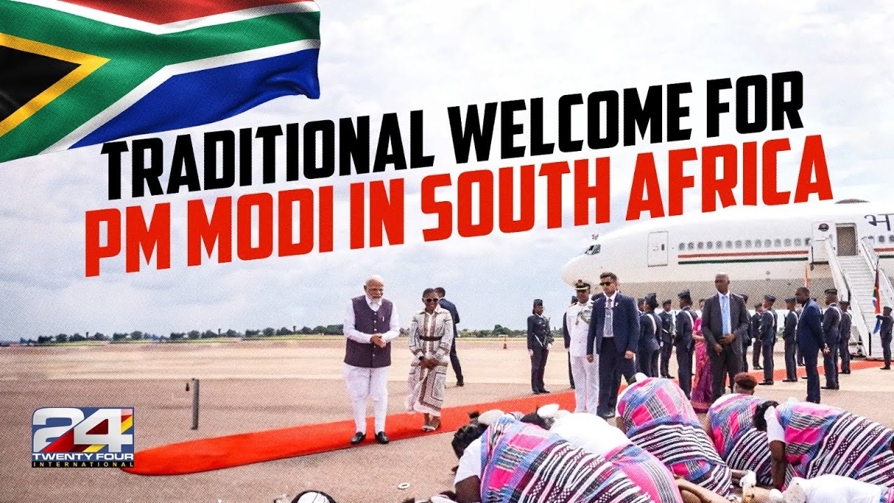 Traditional welcome for PM Modi in South Africa  | 24 International