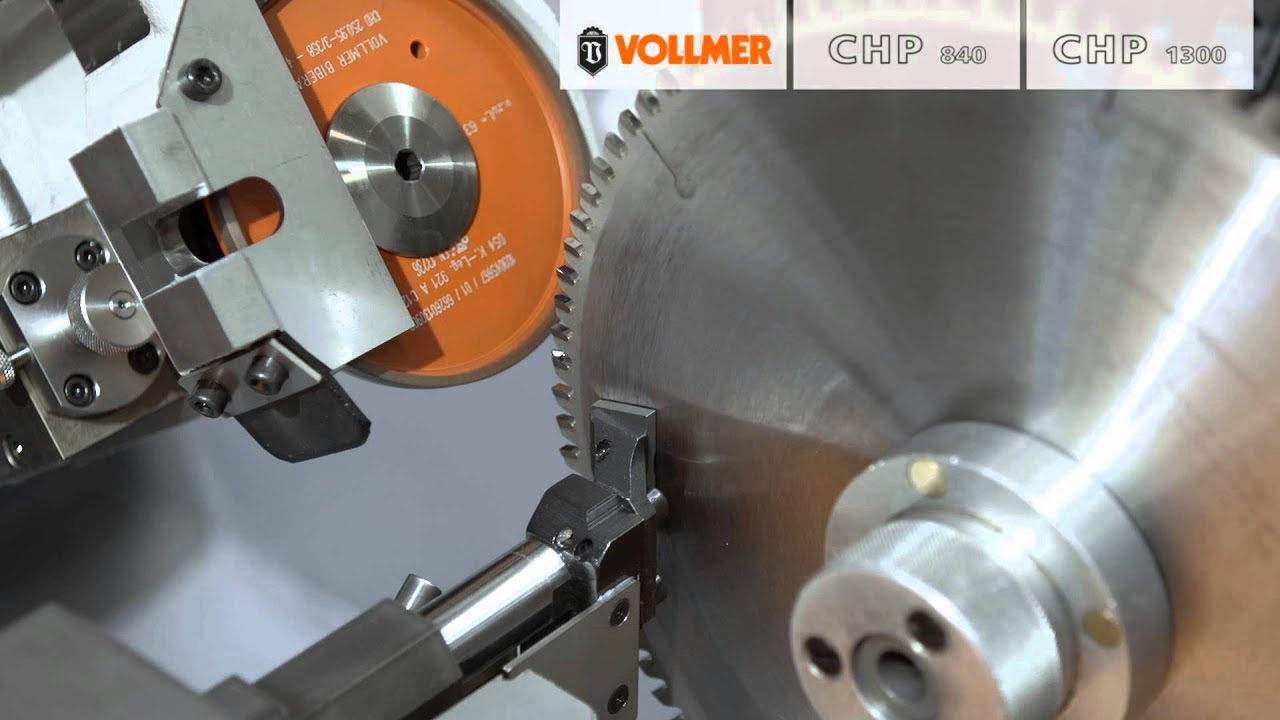 Machine for sharpening circular saws // Handling and Operation // VOLLMER CHP 840 and CHP 1300