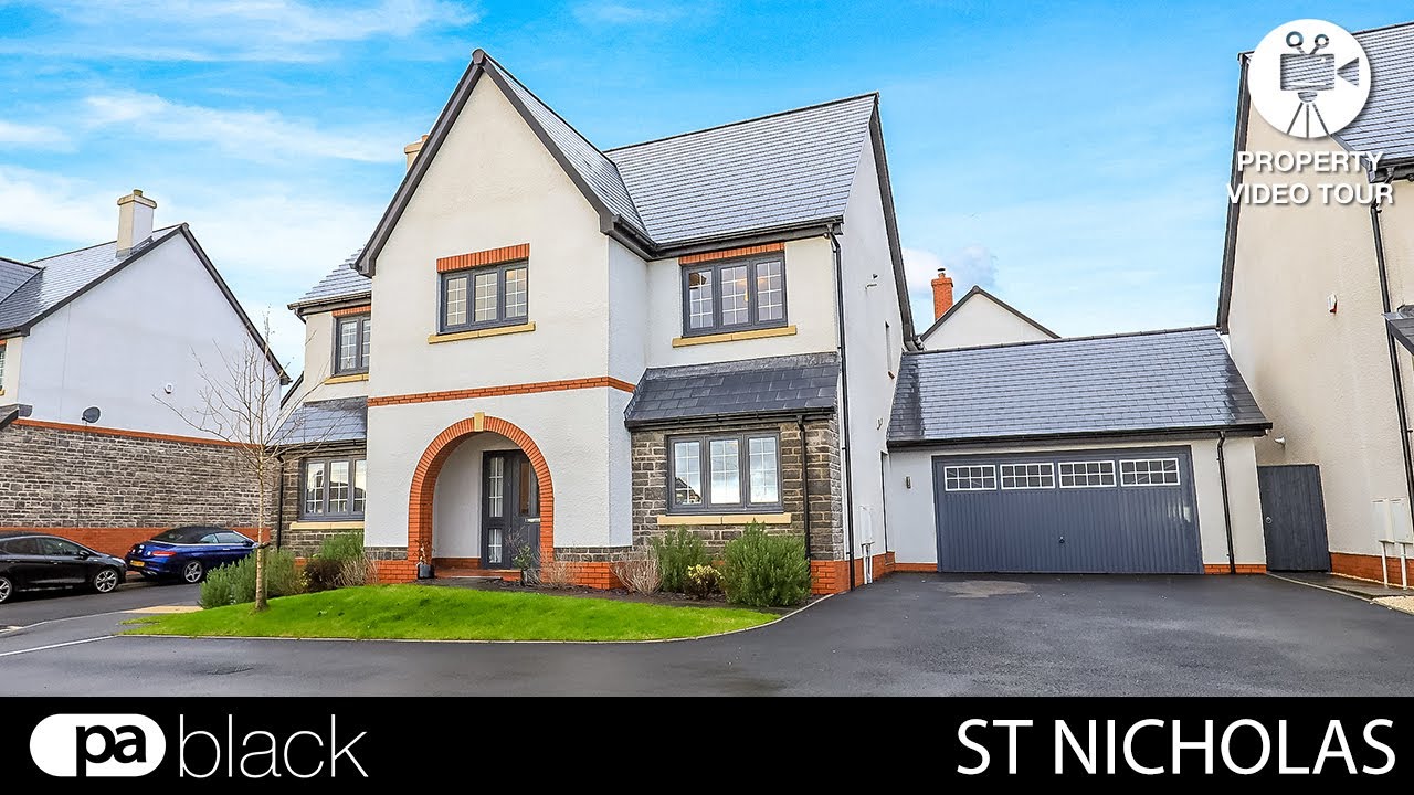 Property video tour virtual viewing of a 4 bedroom property located in St Nicholas.