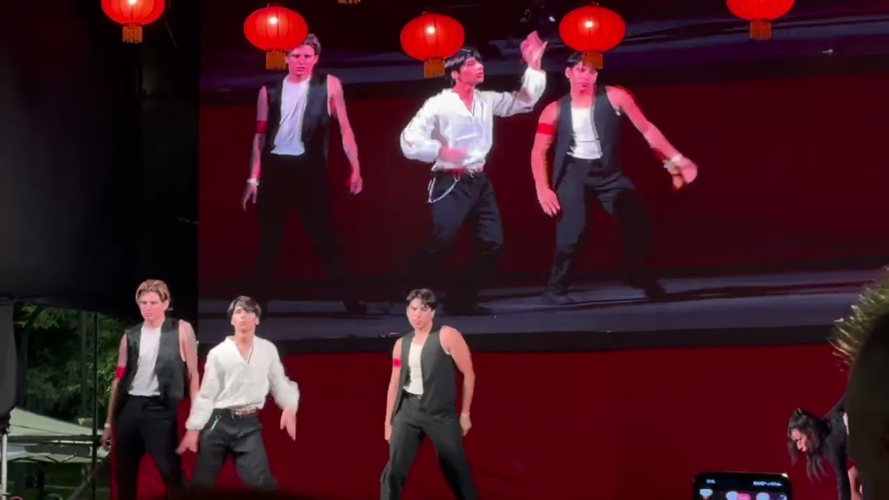 Group Dance Performance at Chinese New Year Celebrations- Bario Chino, Buenos Aires, Argentina 