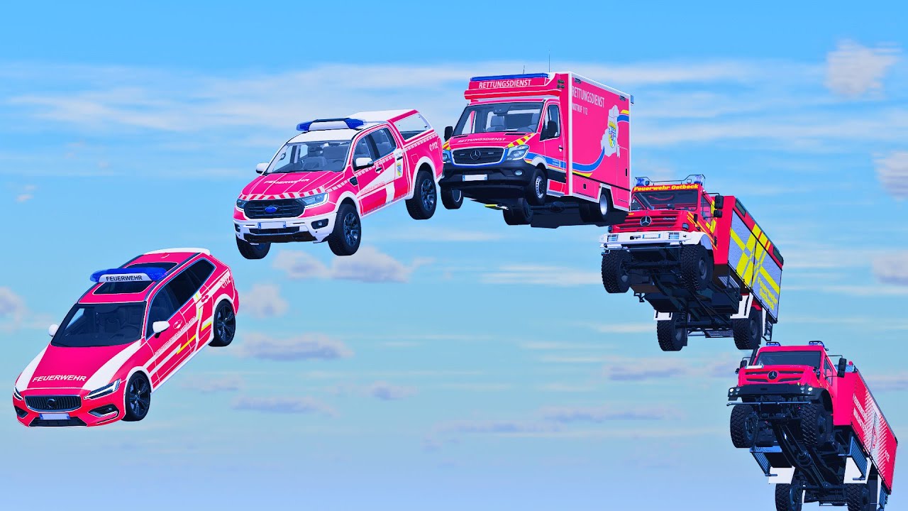 TRANSPORTING POLICE CARS, FIRE DEPARTMENTS, COLORFUL CARS WITH TRUCKS ! FARMING SIMULATOR 22
