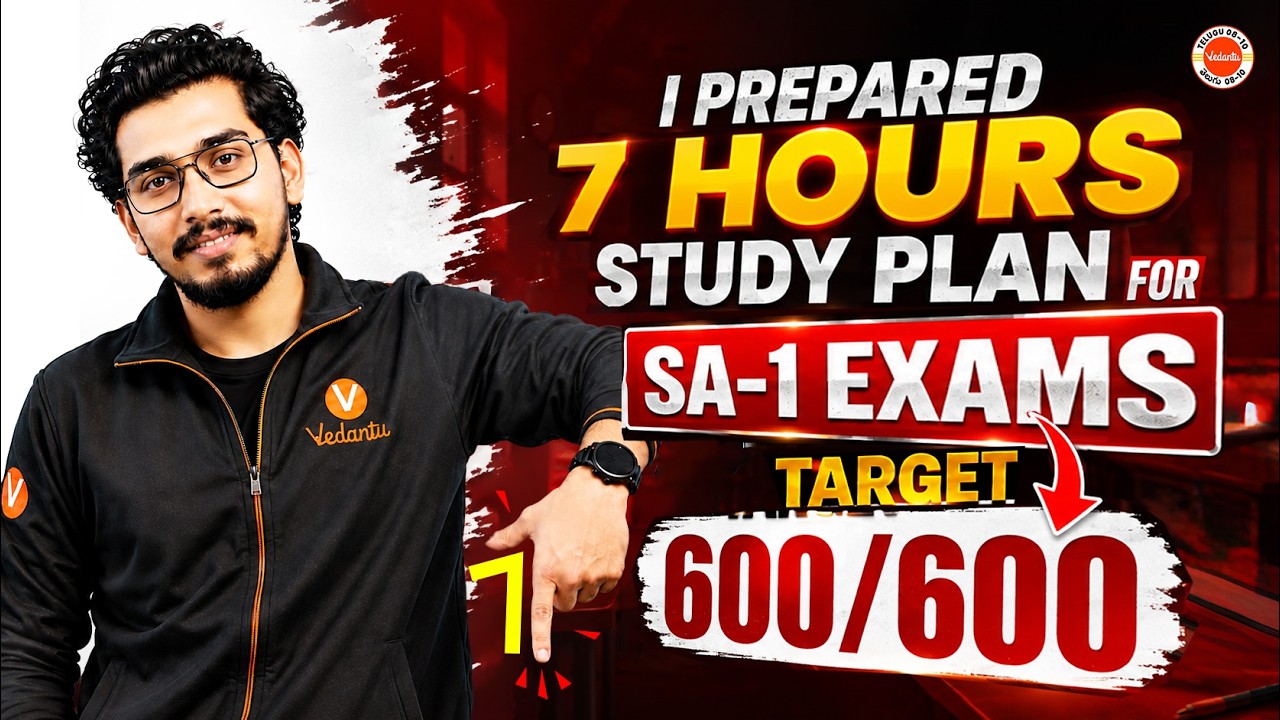 Ultimate 7 Hours Study Plan for SA-1 Exams! Target 600/600 Marks 🔥Rupesh Sir