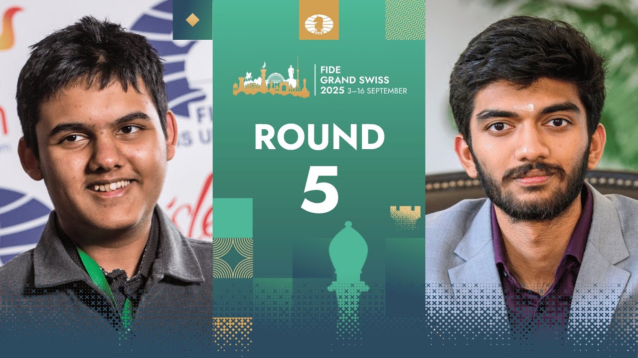 🇺🇸 Abhimanyu Mishra vs Gukesh D 🇮🇳 | FIDE Grand Swiss 2025 | Round 5 | Board 4
