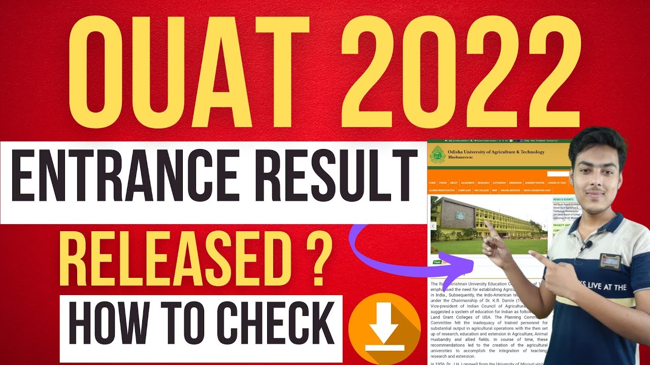 ouat result 2022 | ouat entrance exam result 2022 | ouat result link