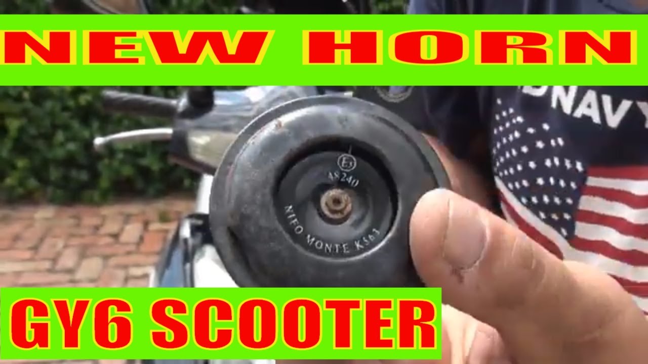 How to change the horn on a gy6 150cc scooter / motorcycle