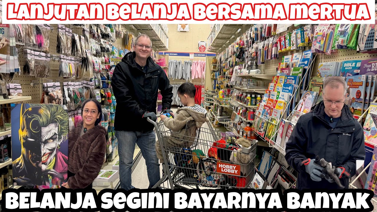LANJUTAN BELANJA DENGAN MERTUA KE TOKO KESUKAANNYA HABIS BANYAK PADAHAL BARANGNYA  CUMA INI SAJA 