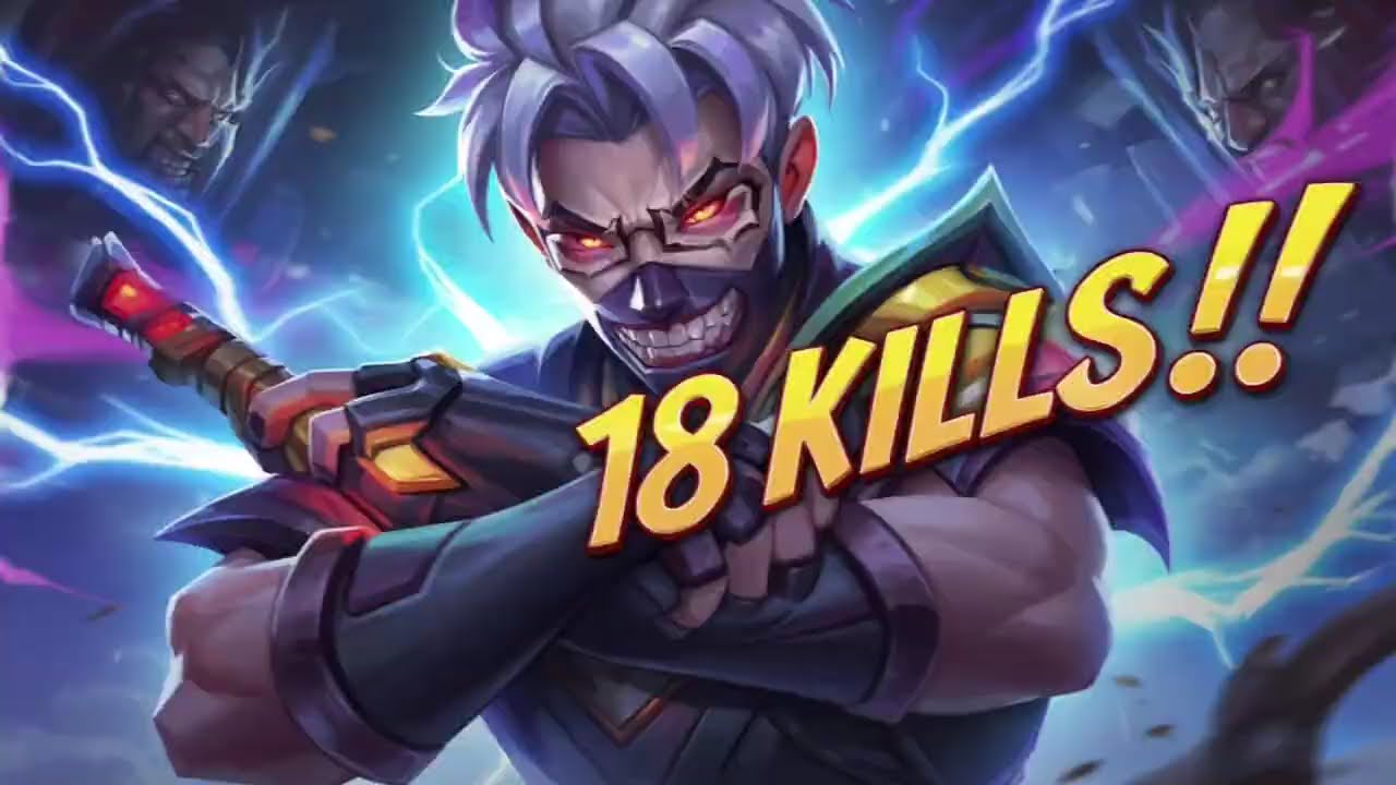 MOBILE LEGENDS BANG BANG|Demon King Hanzo 🔥 18 Kill Streak #mobilelegends #gameplay #fyp 