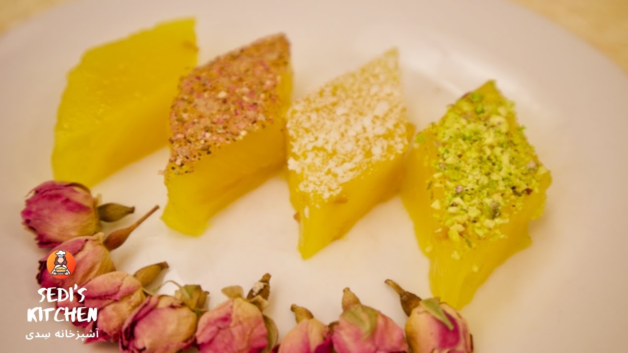 مسقطی زعفرانی برای عید | طرز تهیه مسقطی زعفرانی شیرازی مناسب عید نوروز (ساده و سریع)