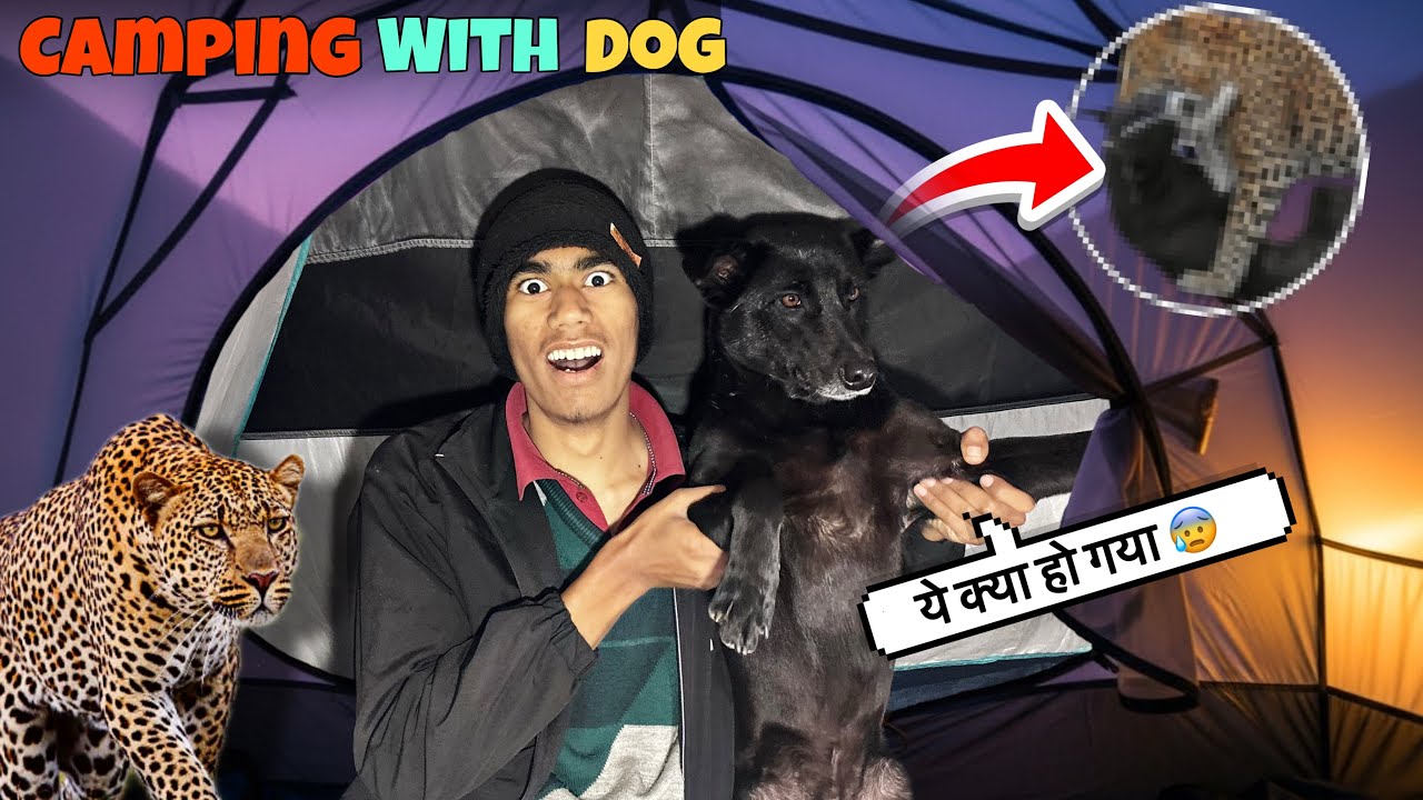 Camping With My Dog | Leopard Came Near Our Tent 😱 (Scary Night)