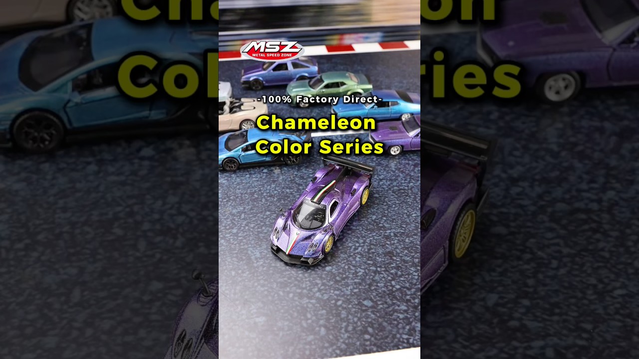 Satisfying Chameleon Color Die-cast Cars!Which color is your favorite?