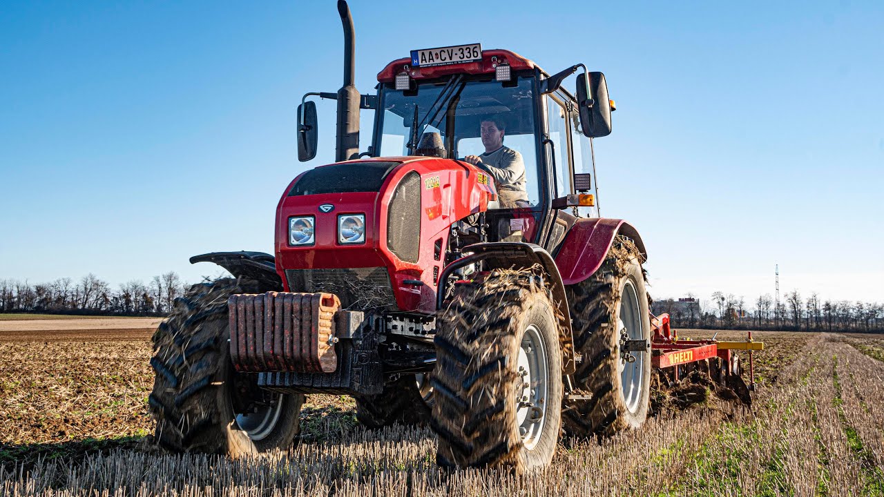 Szántás helyett grubberozás! Mtz 1221.3 + Helti Grubber 2,6m 