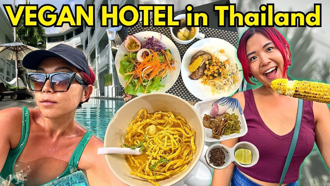 We Stayed at an ALL VEGAN HOTEL in Thailand! (Vegan Tour in Thailand VLOG)