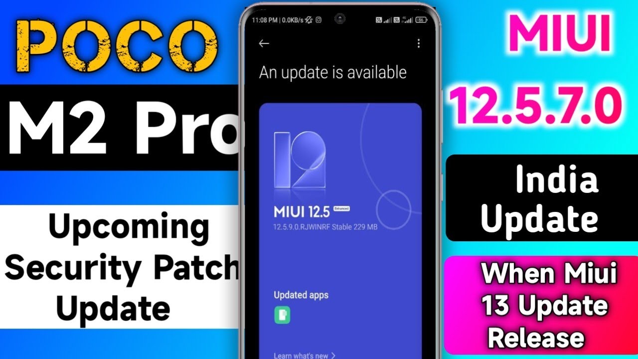Poco M2 Pro New Upcoming Miui 12.5.7.0 Update in India | When Miui 13 Update Release |
