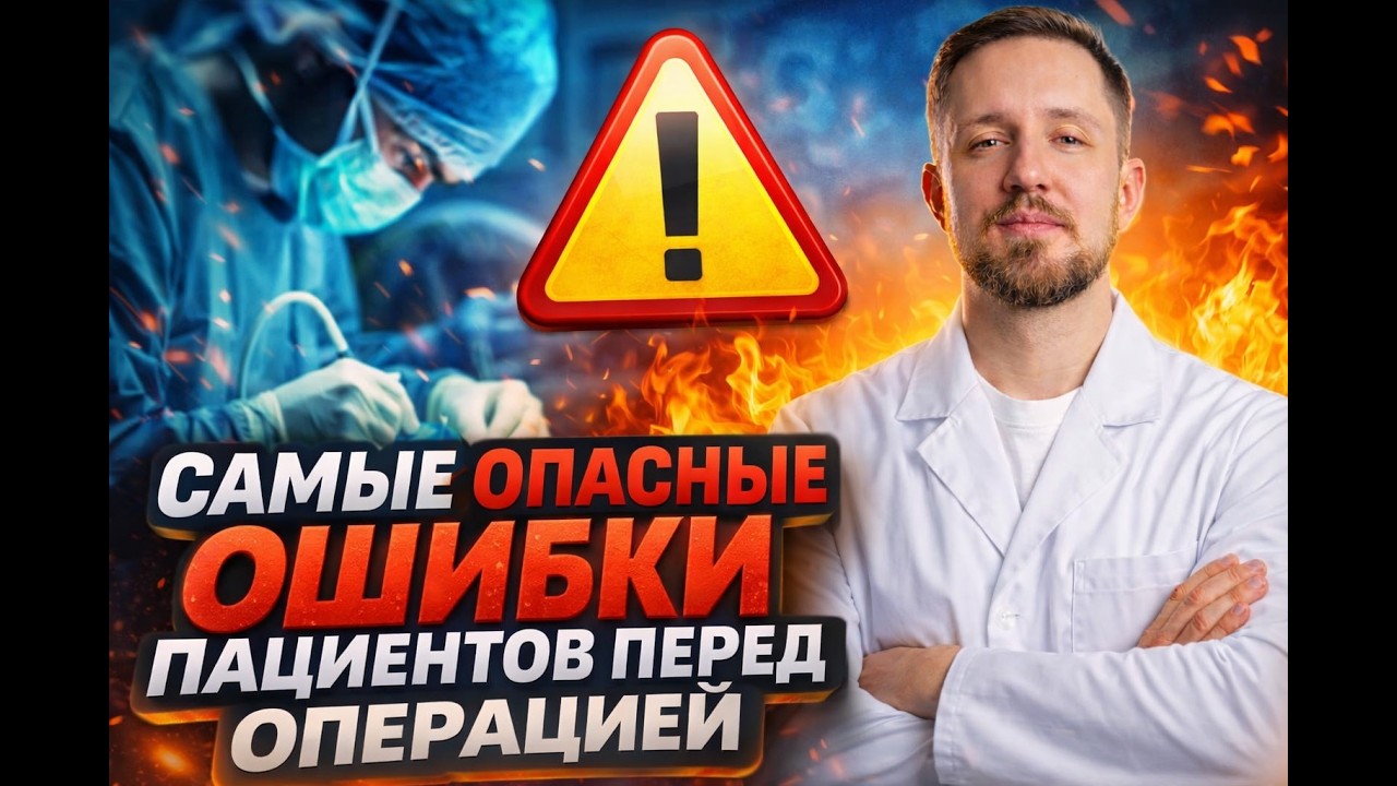 САМЫЕ ОПАСНЫЕ ОШИБКИ ПАЦИЕНТОВ ПЕРЕД ОПЕРАЦИЕЙ | Нейрохирург предупреждает
