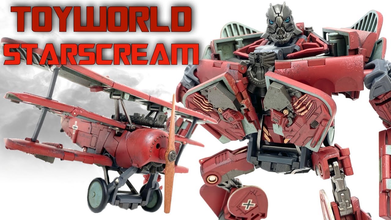 Toyworld WW1 STARSCREAM Transformers RED Aerolite BARON Review