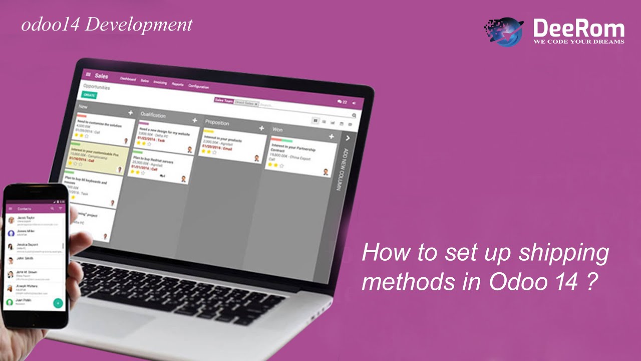 How to set up shipping methods in Odoo 14 ?
