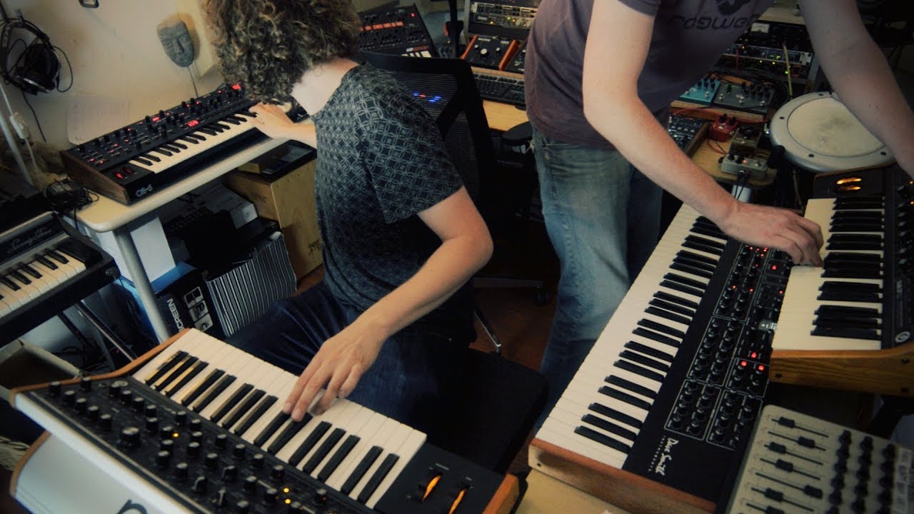 2x sub37 + REV2 + OB6 = analog madness!