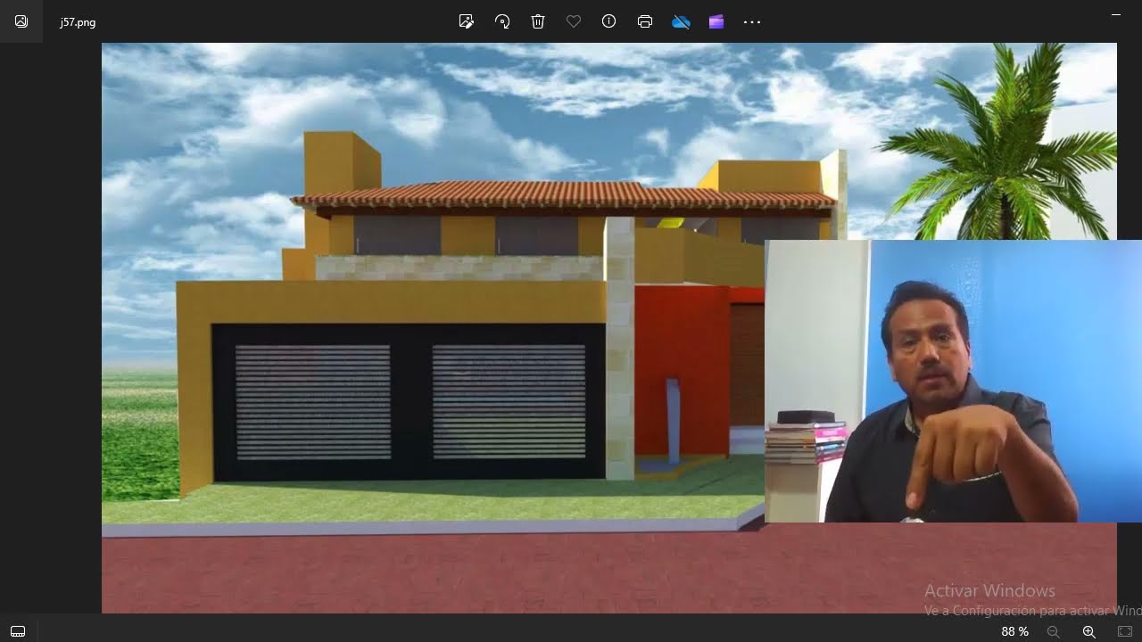 Fachadas 3D Casa para terreno 30x30 4 Recamaras 2 Niveles