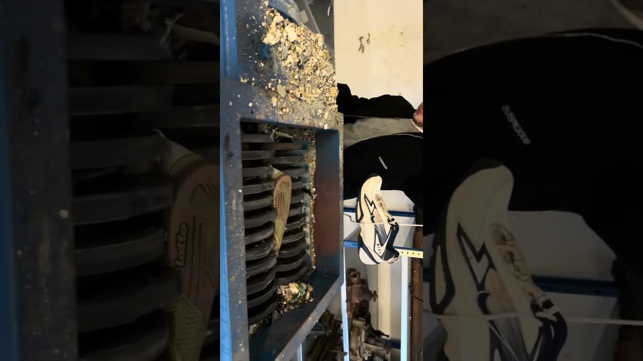 Shredding sneakers